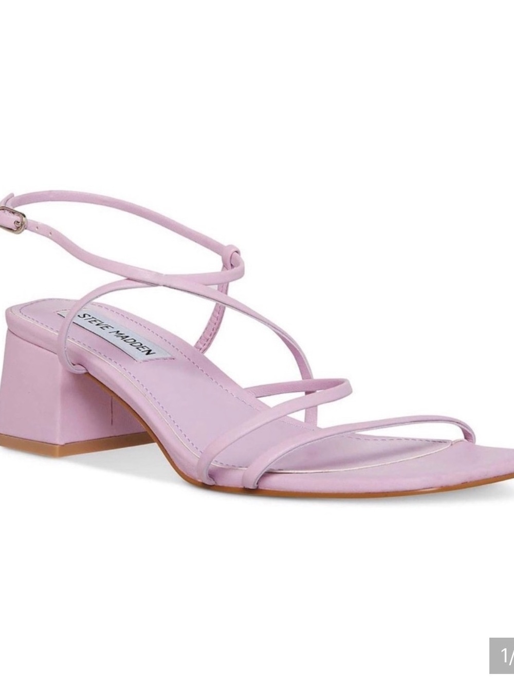 Steve Madden Pastel Lilac Strappy Block Heel Sandal